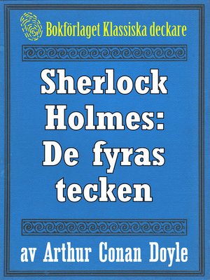 cover image of Sherlock Holmes: De fyras tecken